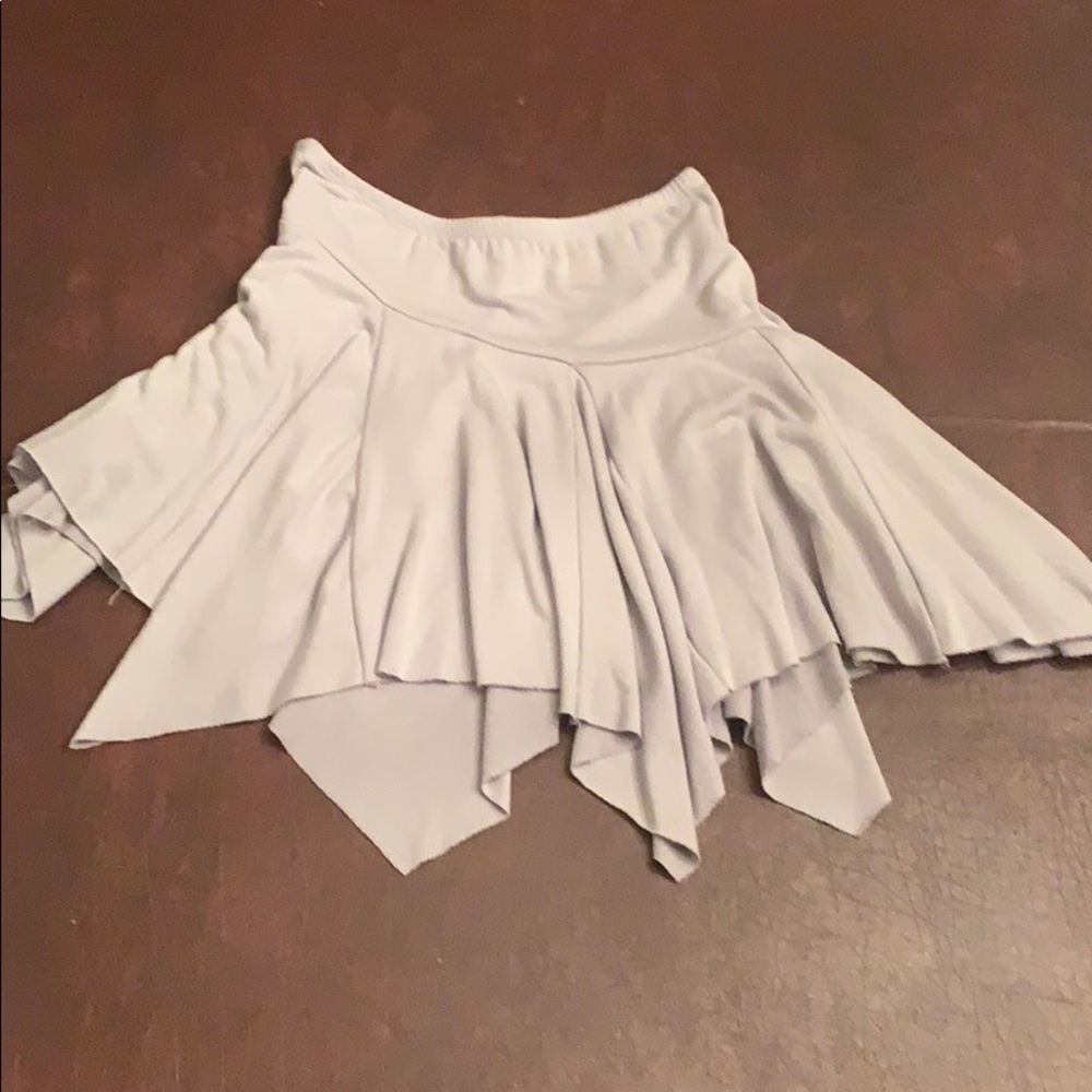 Grey Pleated Skirt